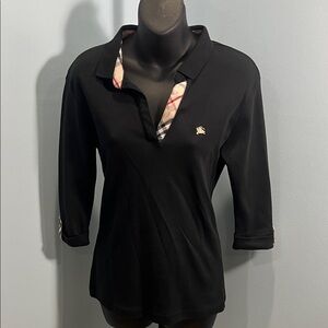 Blueberry Black Women's Polo Shirt
